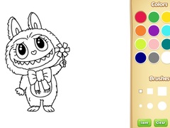                                                                    Labubu Doll Coloring Book for Kids קחשמ