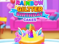                                                                    Rainbow Glitter Birthday Cakes קחשמ