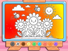                                                                     Coloring Book: Happy Flower קחשמ