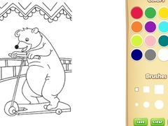                                                                     Circus Animals Coloring Book קחשמ