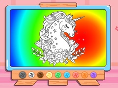                                                                     Coloring Book: Glitter Unicorn קחשמ