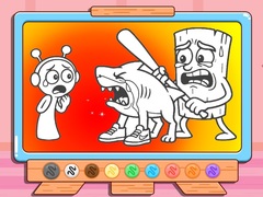                                                                     Coloring Book: Sprunki VS Tung Tung Sahur קחשמ