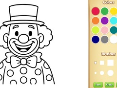                                                                     Clown Coloring Book קחשמ
