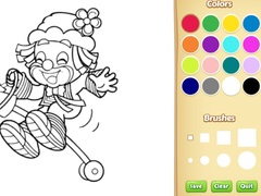                                                                     Clown Coloring Pages קחשמ