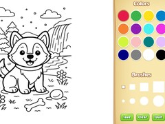                                                                     Dog Coloring Book קחשמ