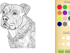                                                                     Dog Coloring Book for Adults קחשמ
