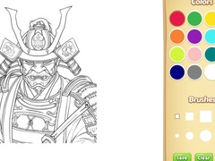                                                                     Samurai Coloring Book קחשמ