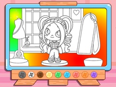                                                                     Coloring Book: Avatar Girl Dress Up Shopping קחשמ