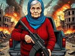                                                                     Grandma with machine-gun: Apocalypsis קחשמ