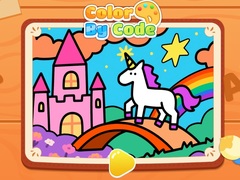                                                                     Color By Code: Rainbow Unicorn קחשמ