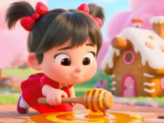                                                                     Jigsaw Puzzle: Honey Girl Candy House קחשמ