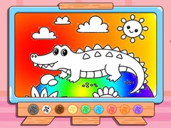                                                                     Coloring Book: Crocodile קחשמ
