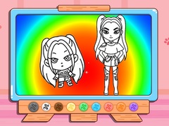                                                                     Coloring Book: Mira Kpop Demon Hunters קחשמ