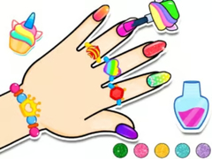                                                                     Coloring Book: Nail Art & Bracelet Diy קחשמ
