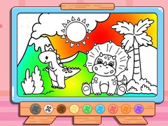                                                                     Coloring Book: Jurassic Dinosaurs קחשמ