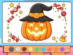                                                                     Coloring Book: Halloween Pumpkin קחשמ