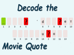                                                                     Decode the Movie Quote קחשמ