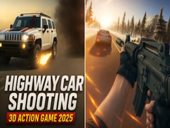                                                                     Highway Car Shooting 3D Action Game 2025 קחשמ