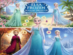                                                                     Elsa Frozen Season Dress Up קחשמ