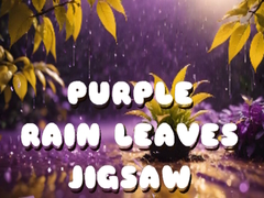                                                                     Purple Rain Leaves Jigsaw קחשמ