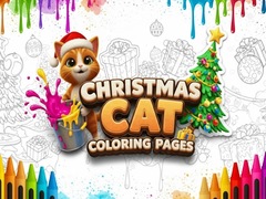                                                                     Christmas Cat Coloring Pages קחשמ