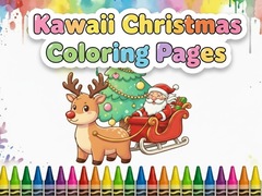                                                                     Kawaii Christmas Coloring Pages קחשמ
