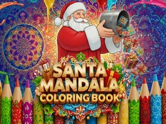                                                                     Santa Mandala Coloring Book קחשמ