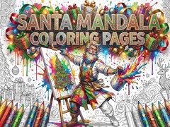                                                                     Santa Mandala Coloring Pages קחשמ