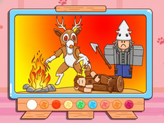                                                                     Coloring Book: 99 Nights In The Forest קחשמ