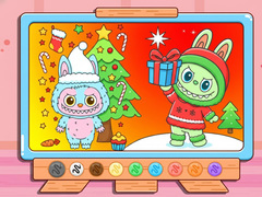                                                                     Coloring Book: Christmas Labubu קחשמ