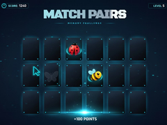                                                                     Match Pairs Memory Challenge קחשמ