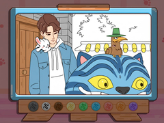                                                                     Coloring Book: Kpop Jinu & Blue Tiger קחשמ