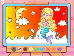                                                                     Coloring Book: Moonlight Mermaid קחשמ