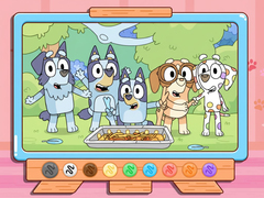                                                                     Coloring Book: Bluey Spy Game Friends קחשמ