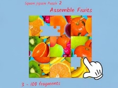                                                                     Square jigsaw Puzzle 2 - Assemble Fruits קחשמ