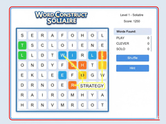                                                                     Word Construct Solitaire קחשמ