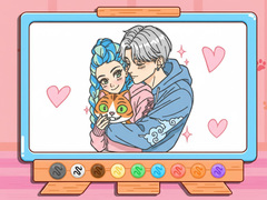                                                                     Coloring Book: Kpop Valentine's Day קחשמ