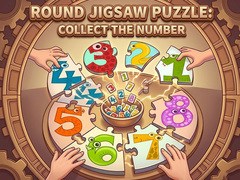                                                                     Round jigsaw Puzzle - Collect the Number קחשמ