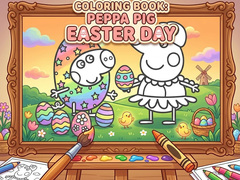                                                                     Coloring Book: Peppa Pig Easter Day קחשמ
