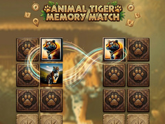                                                                     Animal Tiger Memory Match קחשמ