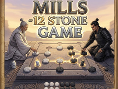                                                                     Mills - 12 Stone Game  קחשמ
