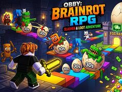                                                                     Obby: Brainrot RPG Slasher & Loot Adventure קחשמ