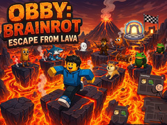                                                                     Obby: Brainrot escape from Lava קחשמ