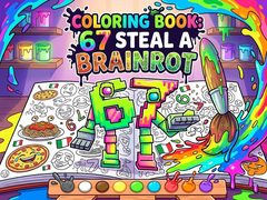                                                                     Coloring Book: 67 Steal A Brainrot קחשמ