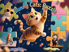                                                                     Funny Cats: Puzzle קחשמ
