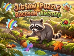                                                                       Jigsaw Puzzle: Raccoon Jimothy  ליּפש