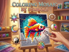                                                                     Coloring Mosaic by Symbols קחשמ
