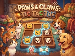                                                                     Paws & Claws Tic Tac Toe קחשמ