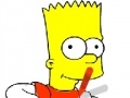                                                                     Coloring Bart Simpson קחשמ