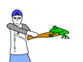                                                                     Frog Batting קחשמ